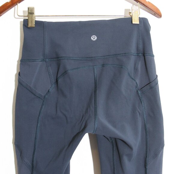Lululemon All The Right Places High Rise Crop Leggings 23” True Navy Luxtreme 6 - Picture 9 of 12